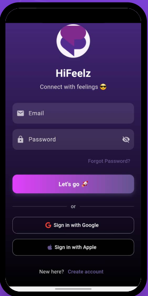 Hi Feelz App Screenshot